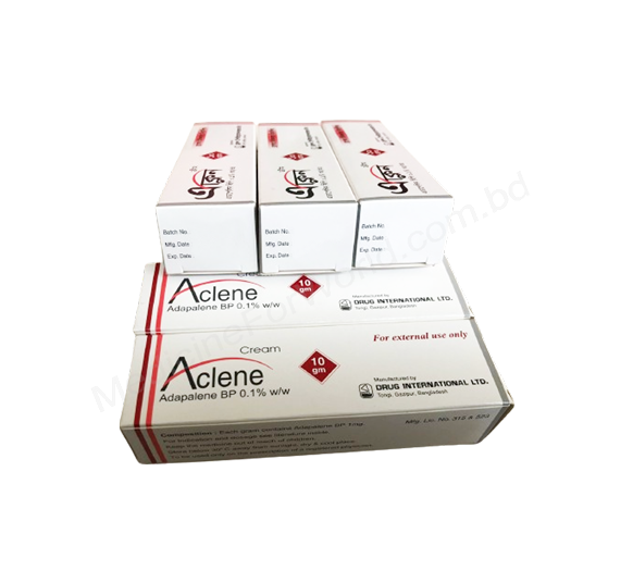 Aclene cream- Generic Adapalene- Drug International Pharma