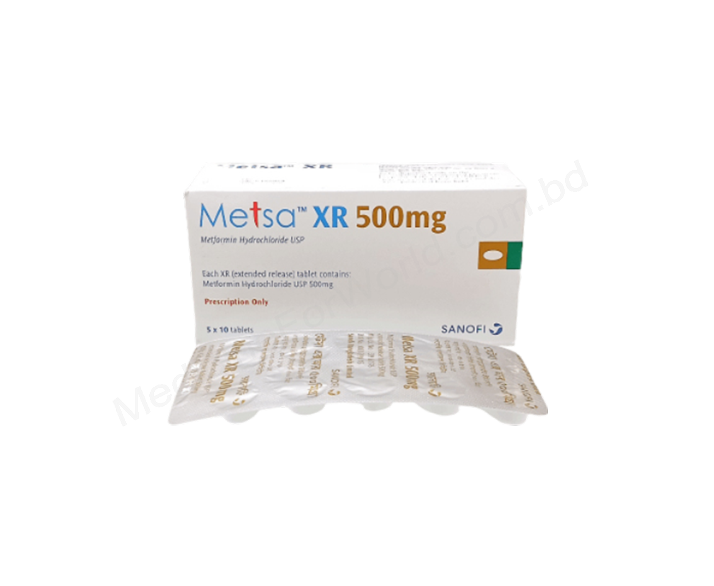 Metsa XR- 通用的 METFORMIN HYDROCHLORIDE- Synovia Pharma