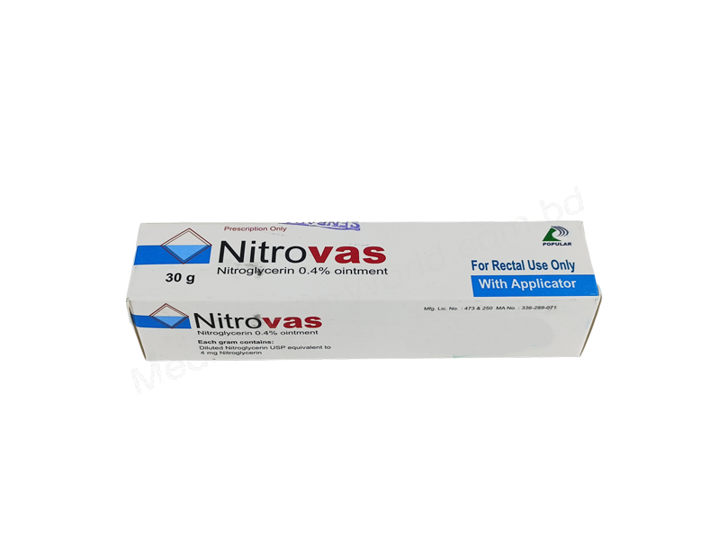 Nitrovas- Generic Nitroglycerin- Popular Pharma