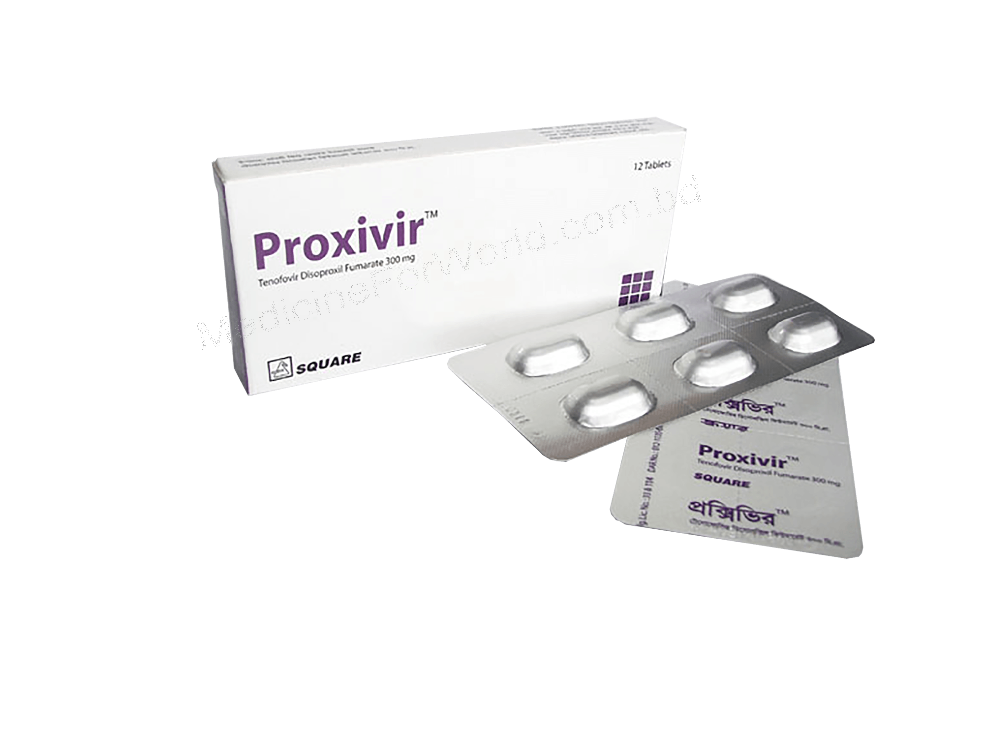 Proxivir- Generic Tenofovir Disoproxil Fumarate- Square Pharma