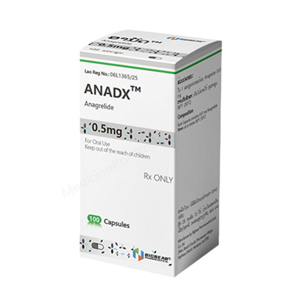 ANADX- 通用的 Anagrelide- Bigbear Pharma