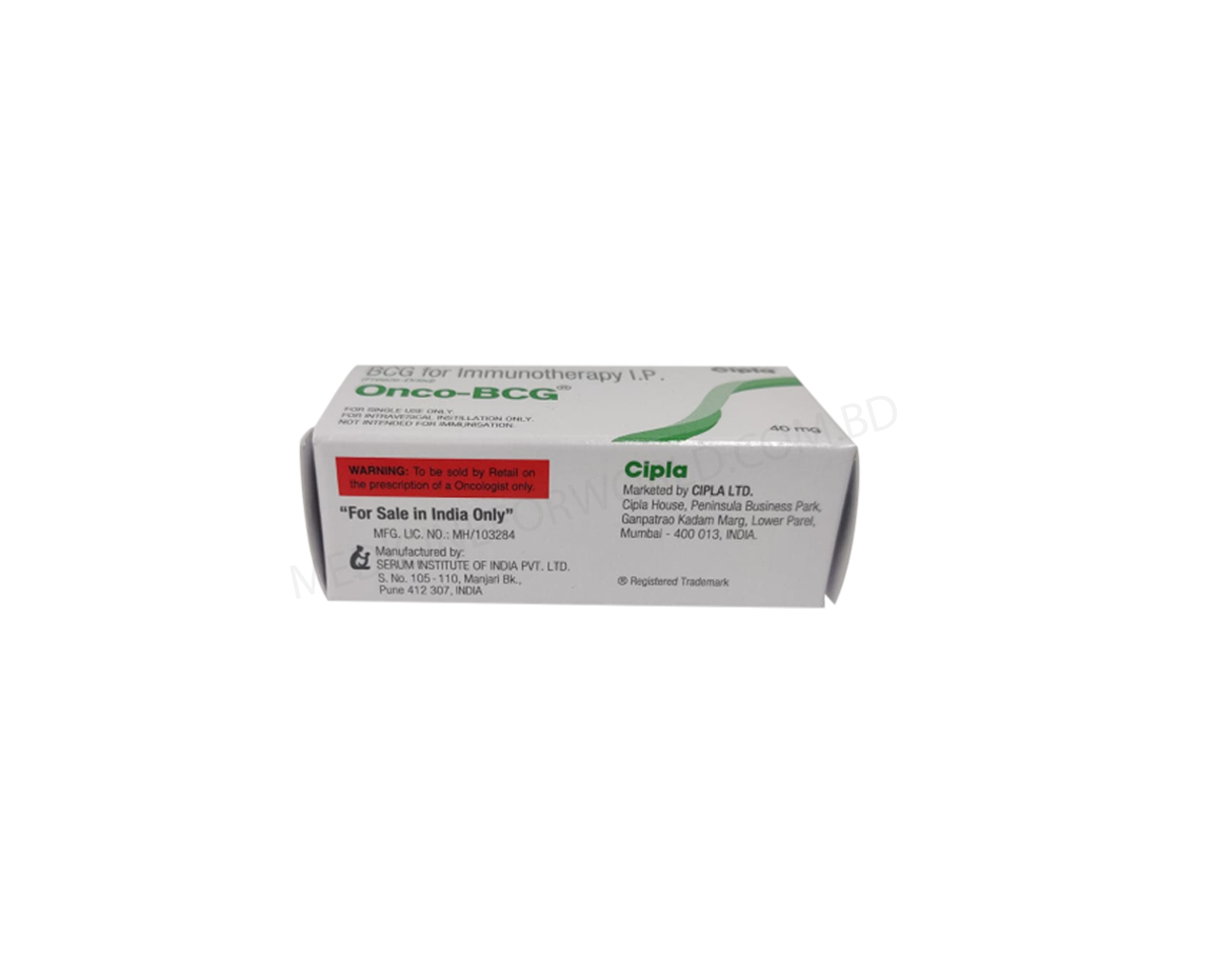 Onco-BCG- Generic Bacillus Calmette Guerin- Cipla Pharma