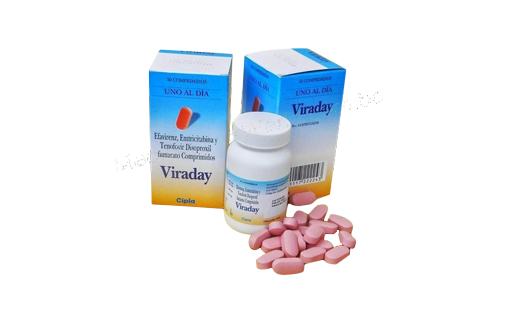 Viraday- 通用的 依非韦伦+恩曲他滨+替诺福韦- Cipla Pharma