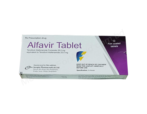 Alfavir- Generic Tenofovir Alafenamide- Incepta Pharma