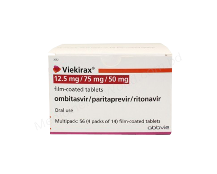 VIEKIRAX- 通用的 OMBITASVIR + PARITAPREVIR + RITONAVIR- Abbvie Pharma