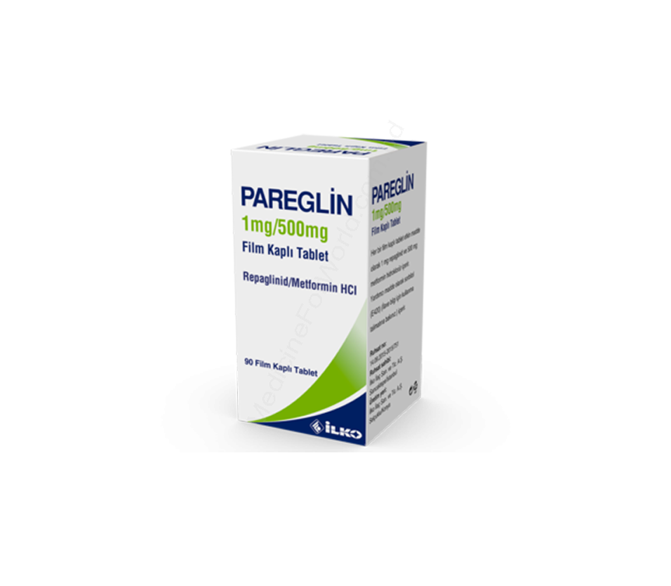 PAREGLIN- 通用的 REPAGLINIDE + METFORMIN HYDROCHLORIDE- ILKO Pharma
