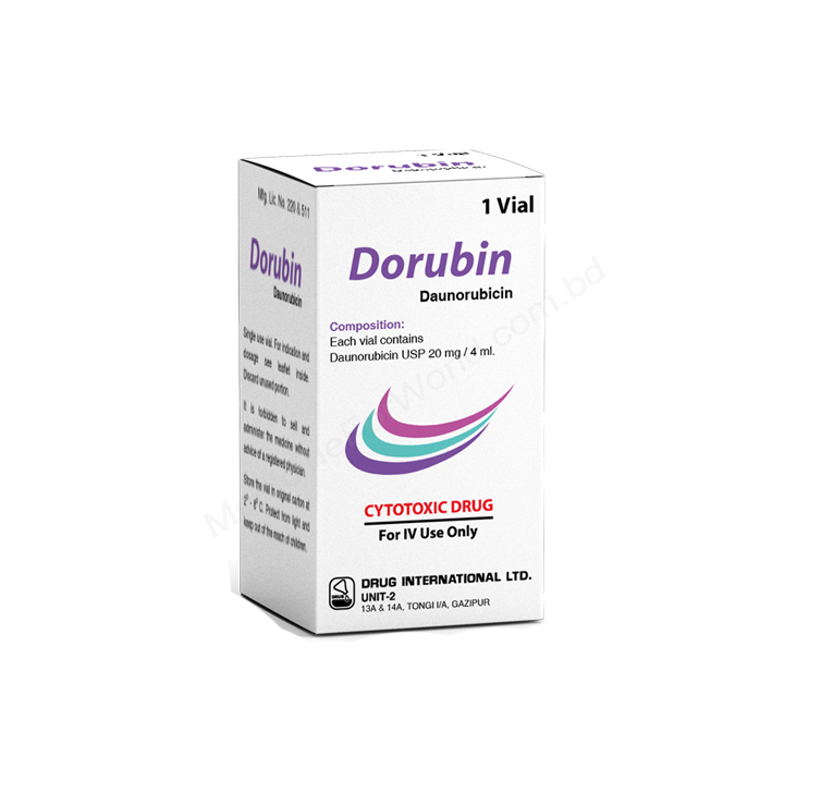 Dorubin- Generic Daunorubicin Hydrochloride- Drug International Pharma
