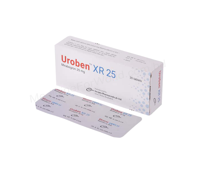 Uroben Xr- Generic Mirabegron- Incepta Pharma